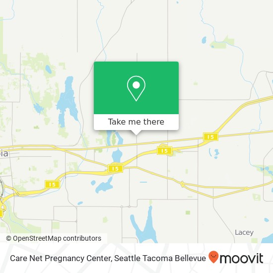 Mapa de Care Net Pregnancy Center