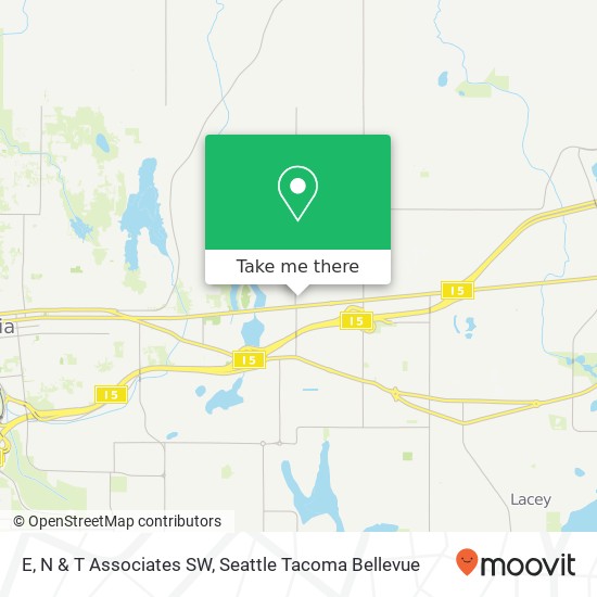 Mapa de E, N & T Associates SW