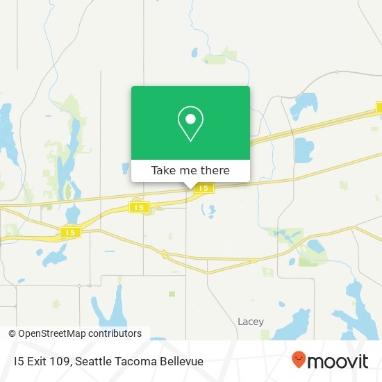 I5 Exit 109 map