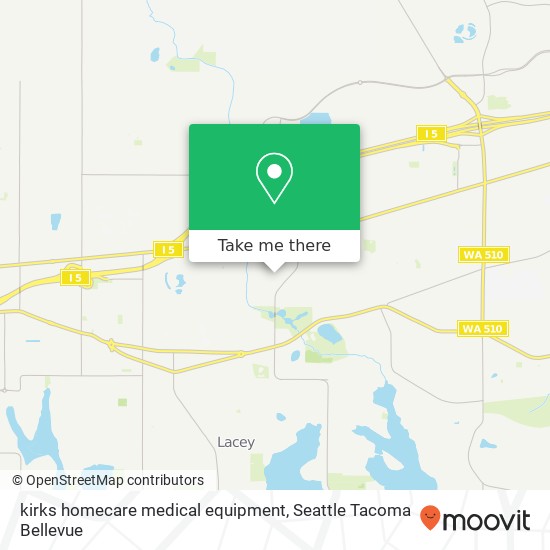 Mapa de kirks homecare medical equipment