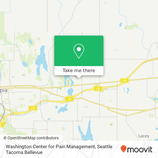 Mapa de Washington Center for Pain Management