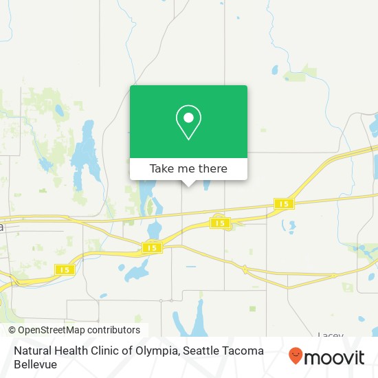 Mapa de Natural Health Clinic of Olympia