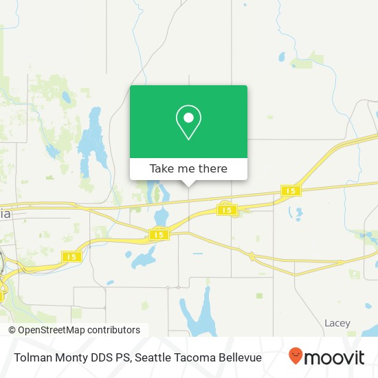 Tolman Monty DDS PS map