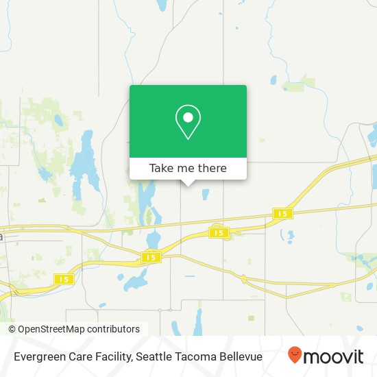 Evergreen Care Facility map