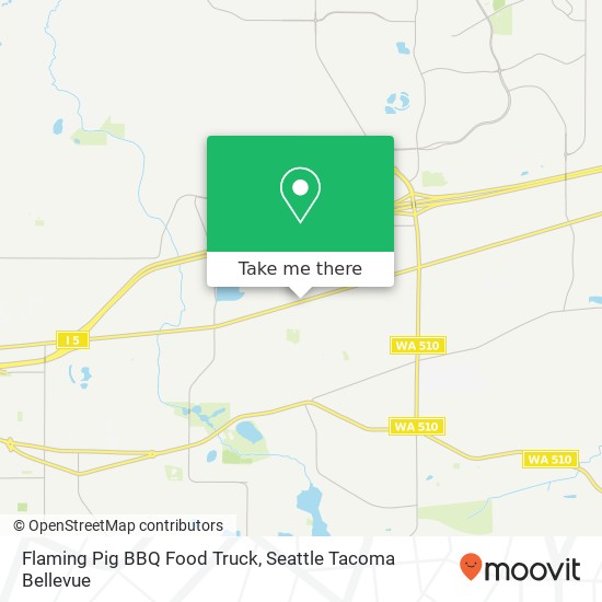 Mapa de Flaming Pig BBQ Food Truck