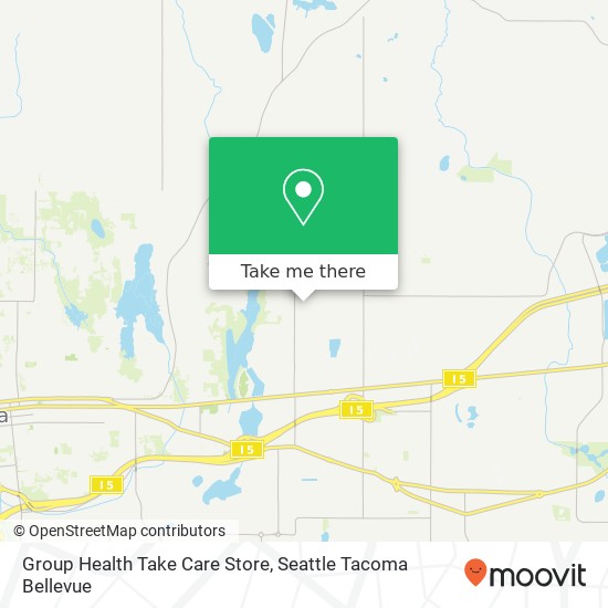 Mapa de Group Health Take  Care Store