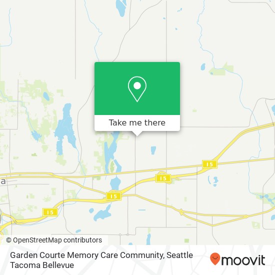 Mapa de Garden Courte Memory Care Community