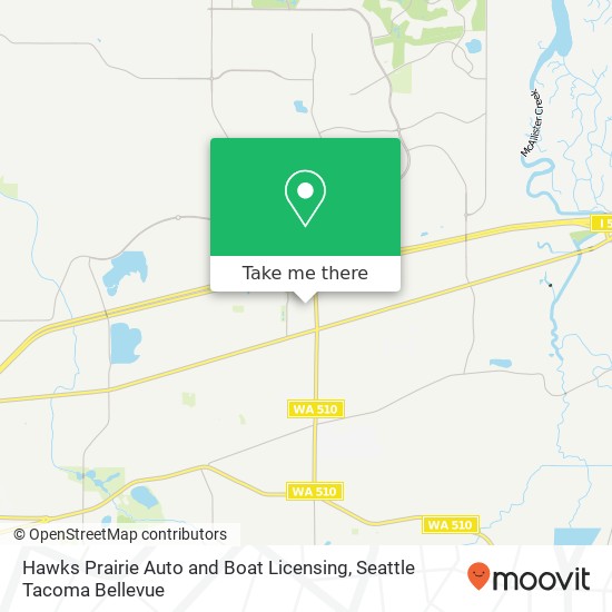 Mapa de Hawks Prairie Auto and Boat Licensing