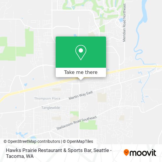 Mapa de Hawks Prairie Restaurant & Sports Bar