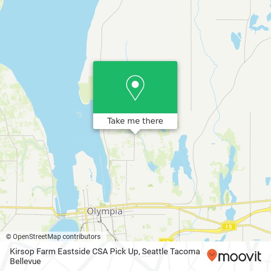 Kirsop Farm Eastside CSA Pick Up map