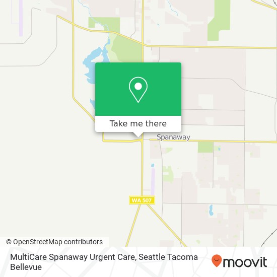 MultiCare Spanaway Urgent Care map