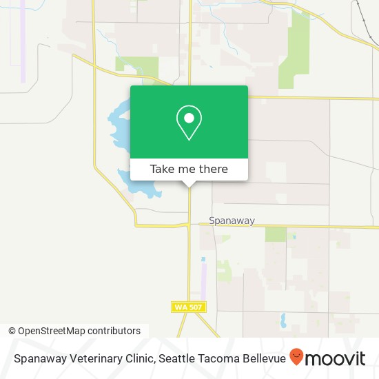 Spanaway Veterinary Clinic map