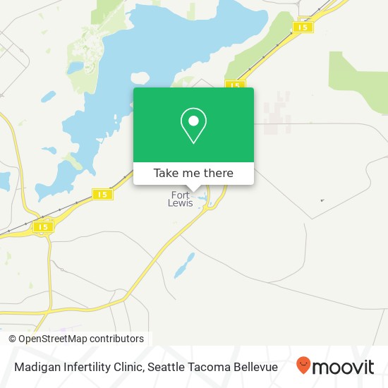 Mapa de Madigan Infertility Clinic