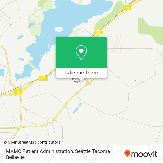 MAMC Patient Administration map