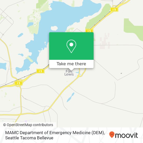 Mapa de MAMC Department of Emergency Medicine (DEM)