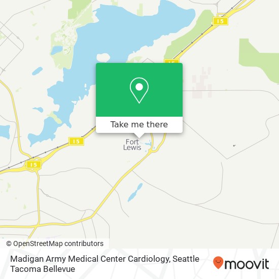 Mapa de Madigan Army Medical Center Cardiology