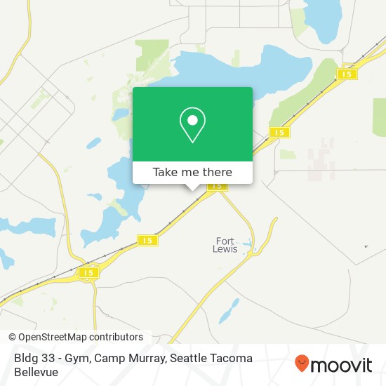 Bldg 33 - Gym, Camp Murray map