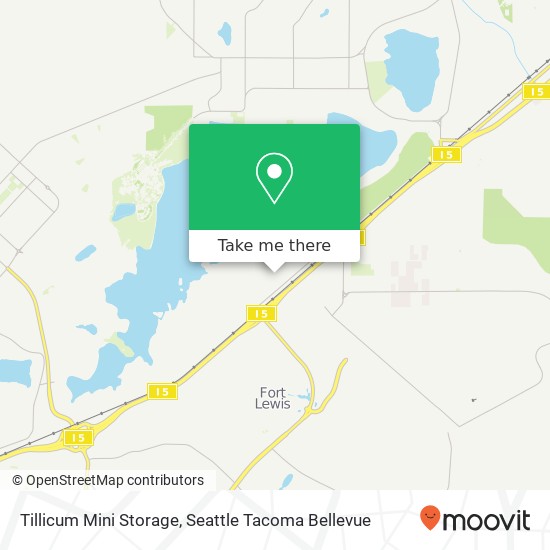 Mapa de Tillicum Mini Storage