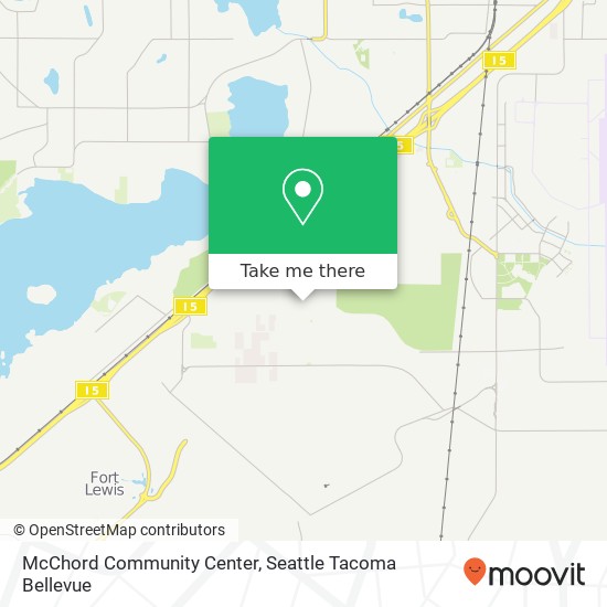 Mapa de McChord Community Center