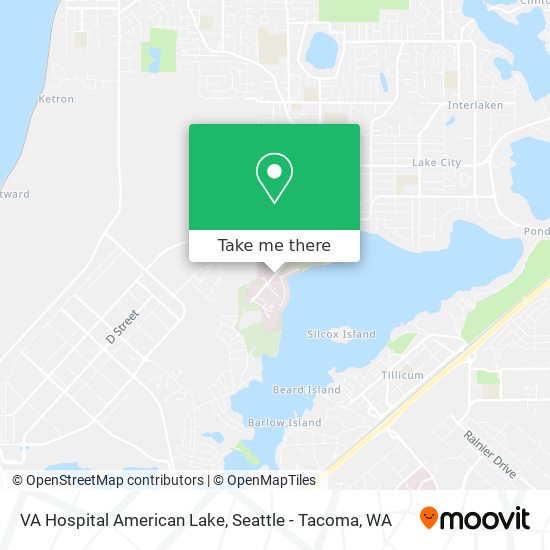 Mapa de VA Hospital American Lake