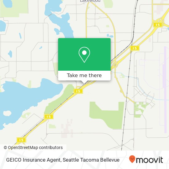 GEICO Insurance Agent map