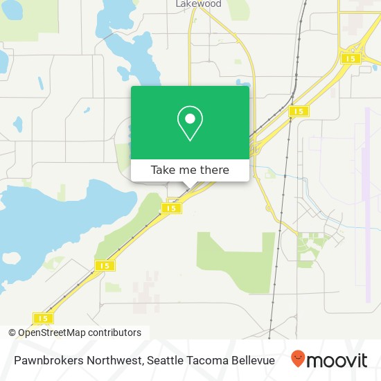 Pawnbrokers Northwest map