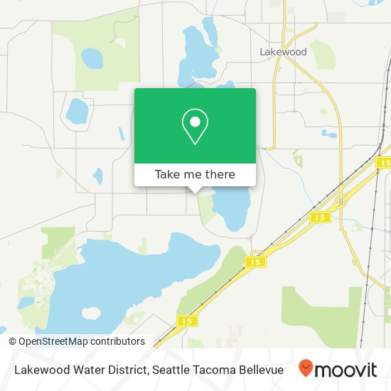 Lakewood Water District map