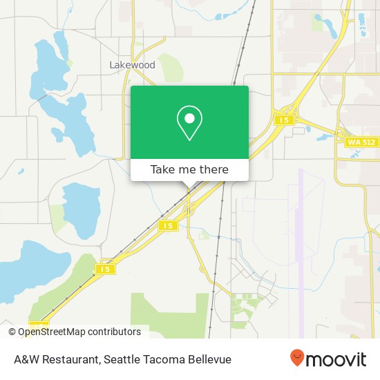 Mapa de A&W Restaurant