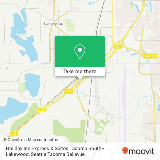 Holiday Inn Express & Suites Tacoma South - Lakewood map