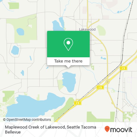 Mapa de Maplewood Creek of Lakewood