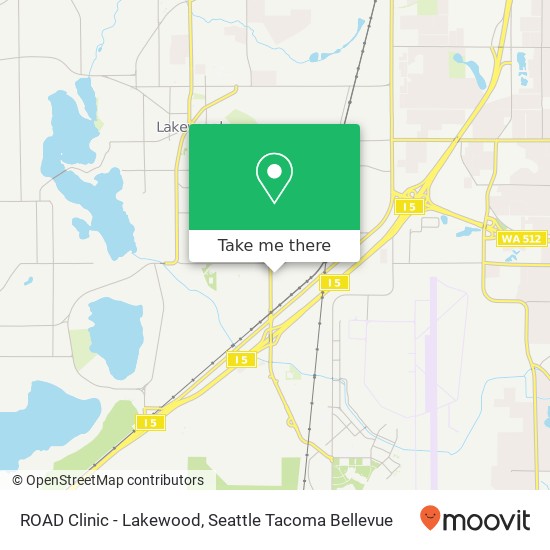 ROAD Clinic - Lakewood map