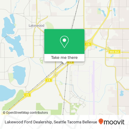 Lakewood Ford Dealership map