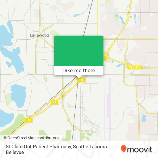 Mapa de St Clare Out Patient Pharmacy