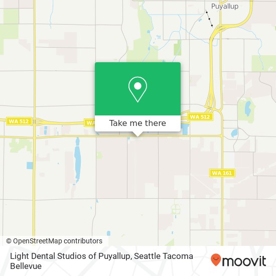 Light Dental Studios of Puyallup map
