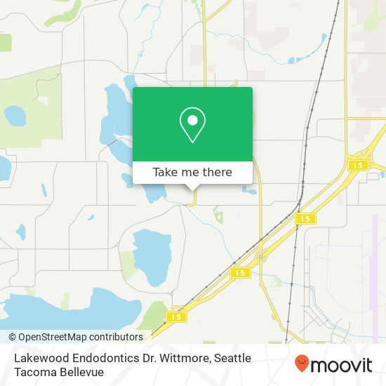 Lakewood Endodontics Dr. Wittmore map