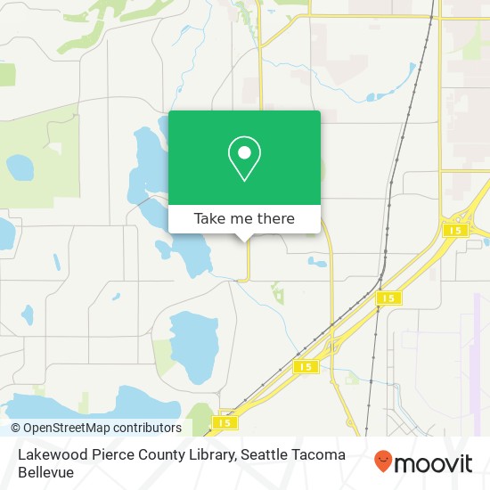 Lakewood Pierce County Library map
