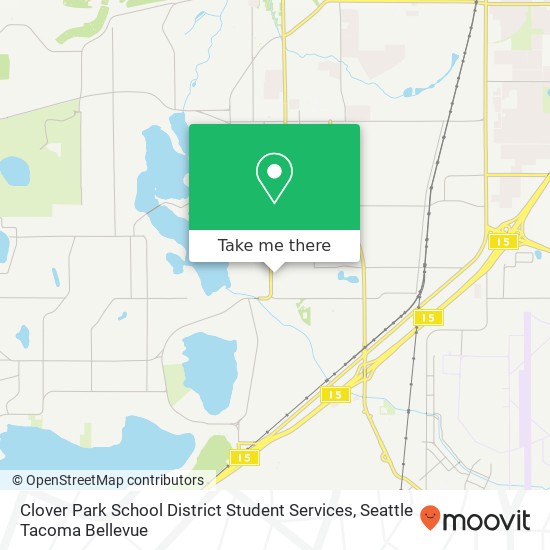 Mapa de Clover Park School District Student Services