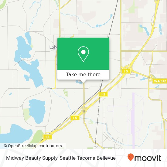 Mapa de Midway Beauty Supply