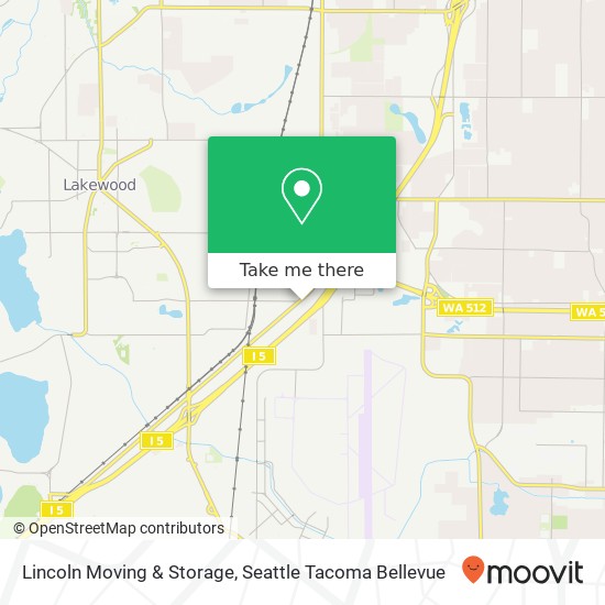 Lincoln Moving & Storage map