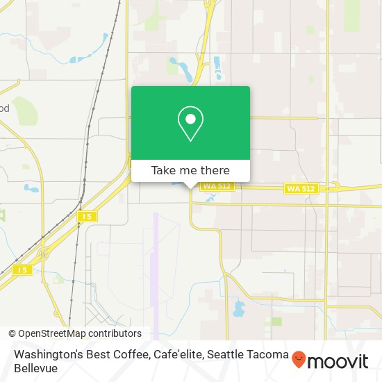 Washington's Best Coffee, Cafe'elite map