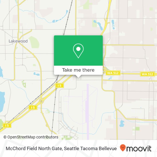 Mapa de McChord Field North Gate