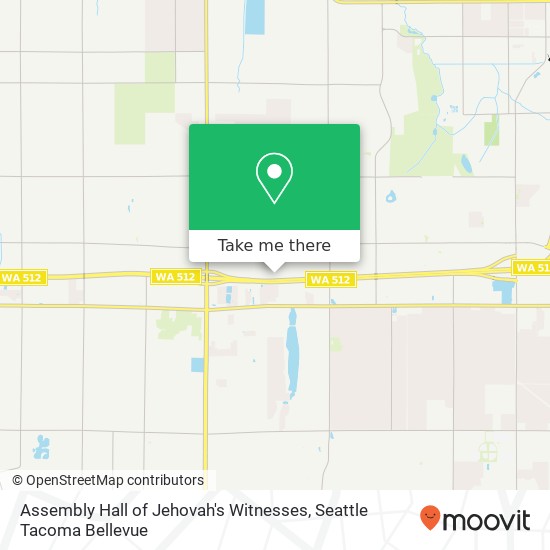 Assembly Hall of Jehovah's Witnesses map