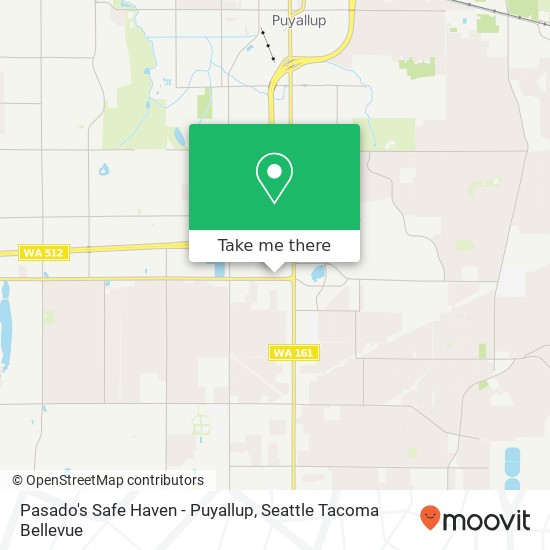 Pasado's Safe Haven - Puyallup map