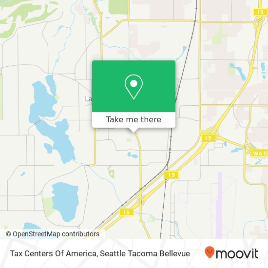 Tax Centers Of America map