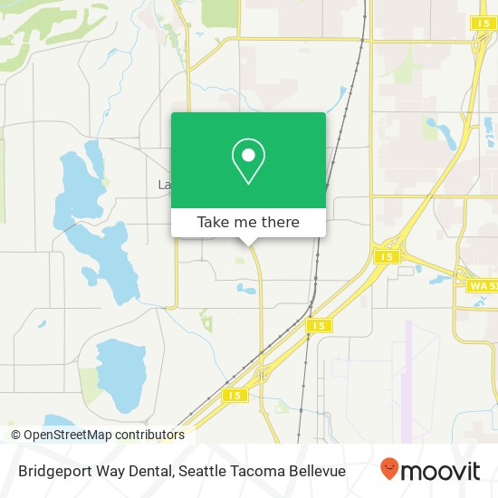 Mapa de Bridgeport Way Dental