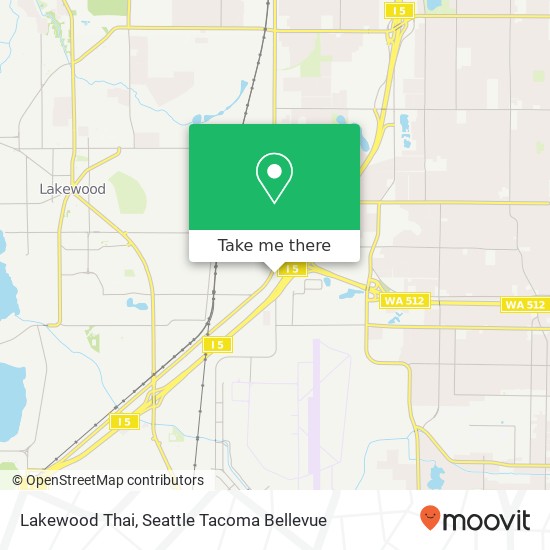 Lakewood Thai map