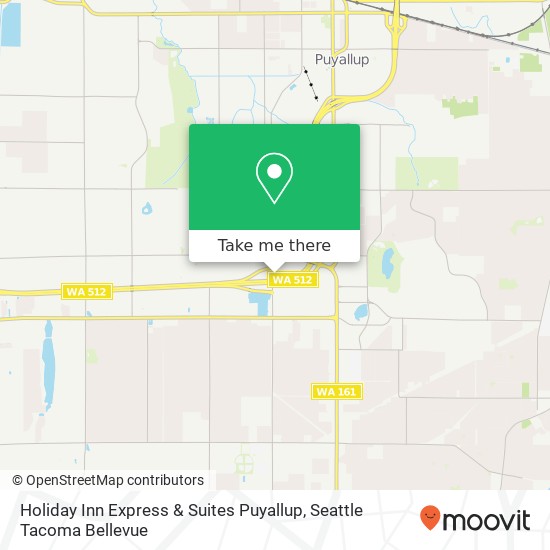 Holiday Inn Express & Suites Puyallup map