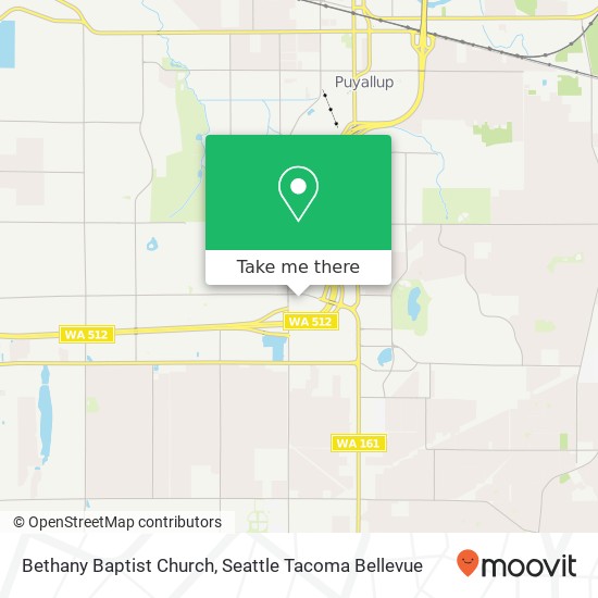 Bethany Baptist Church map