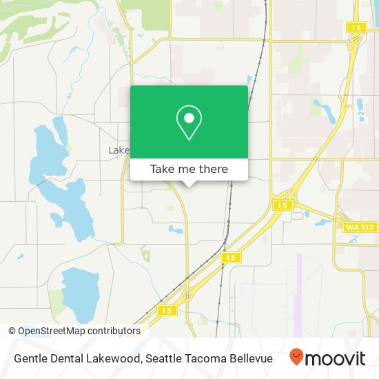 Mapa de Gentle Dental Lakewood