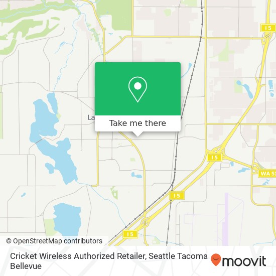 Mapa de Cricket Wireless Authorized Retailer